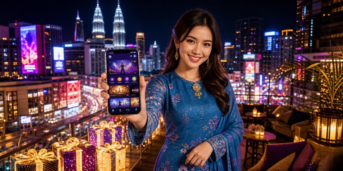 Pengguna mengakses platform sukan d20n melalui telefon pintar di Kuala Lumpur